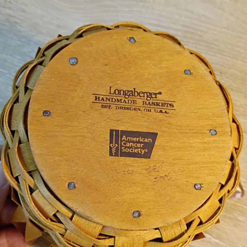 Longaberger 2006 Horizon Of Hope Basket Combo American Cancer Society